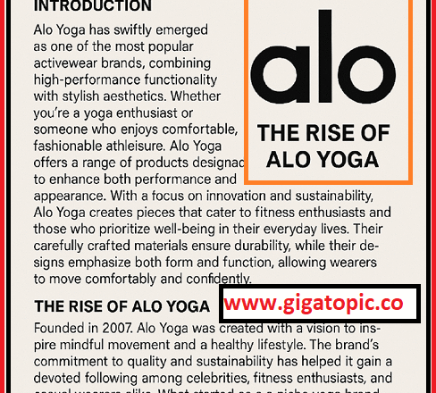 Alo THE RISE OF ALO YOGA